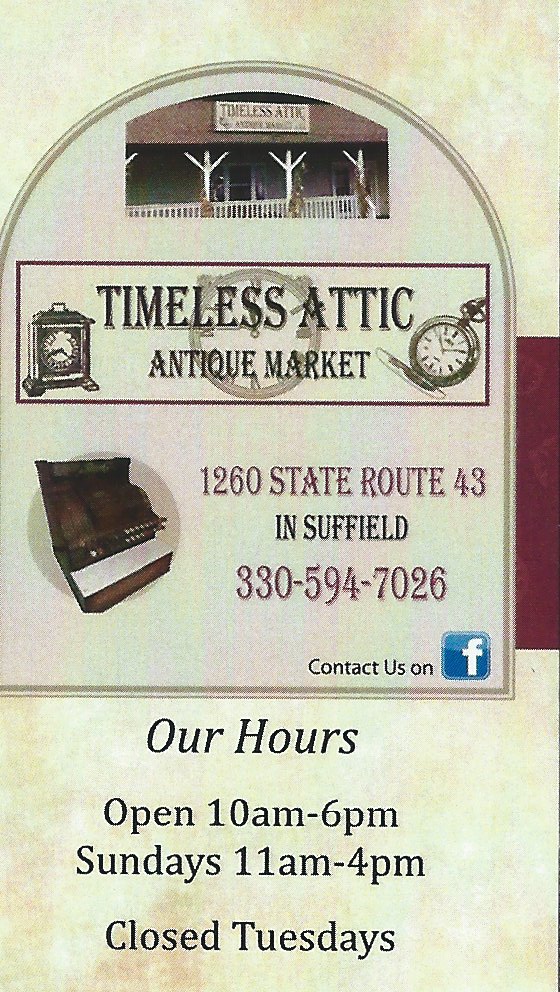 Timeless Attic business card