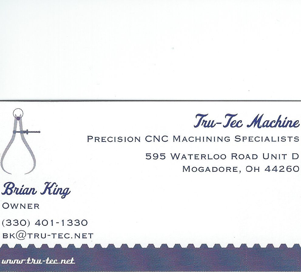 Brian King Tru Tec Machine