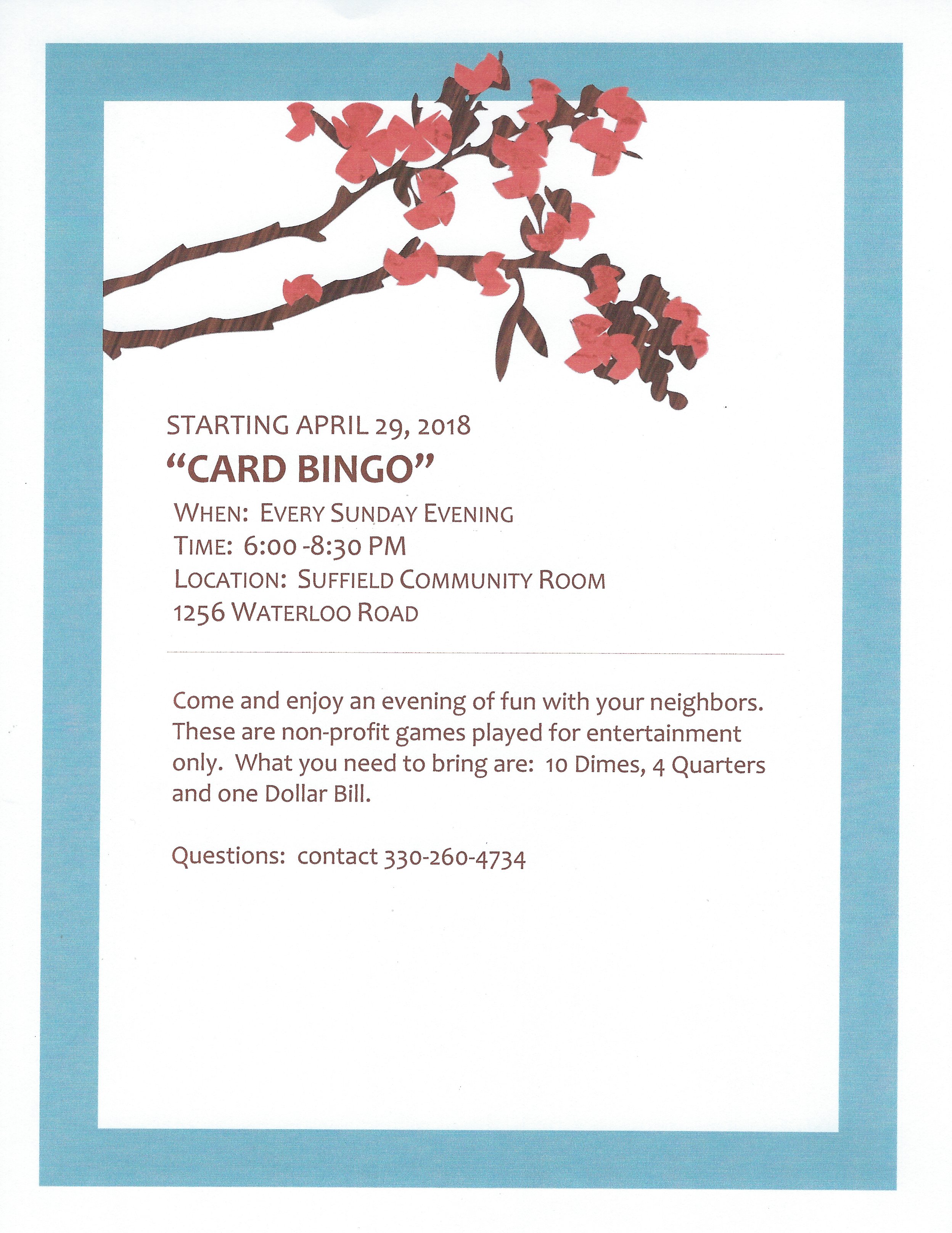 Card Bingo Flyer