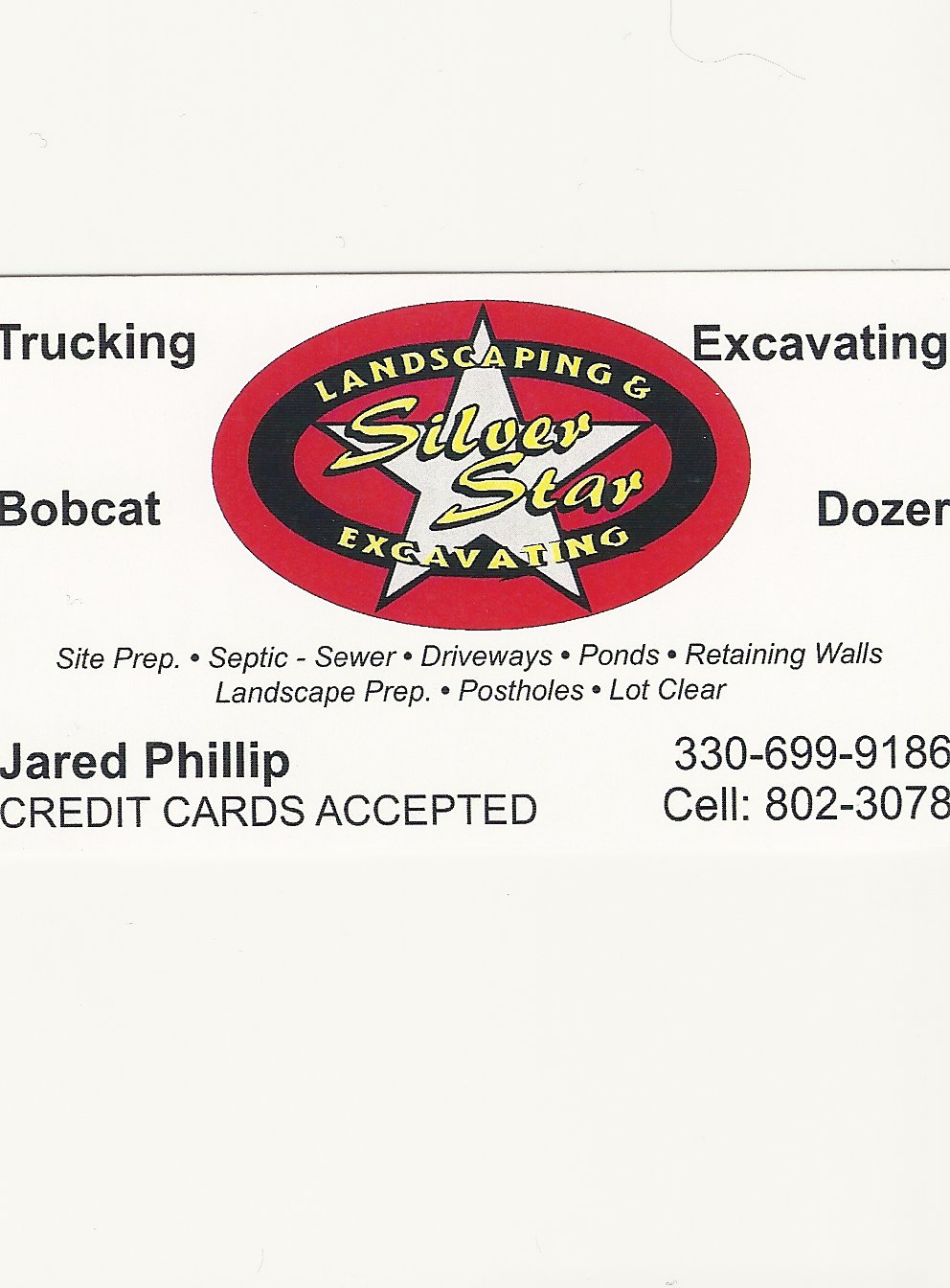 Jared Phillip Silver Star Excavating