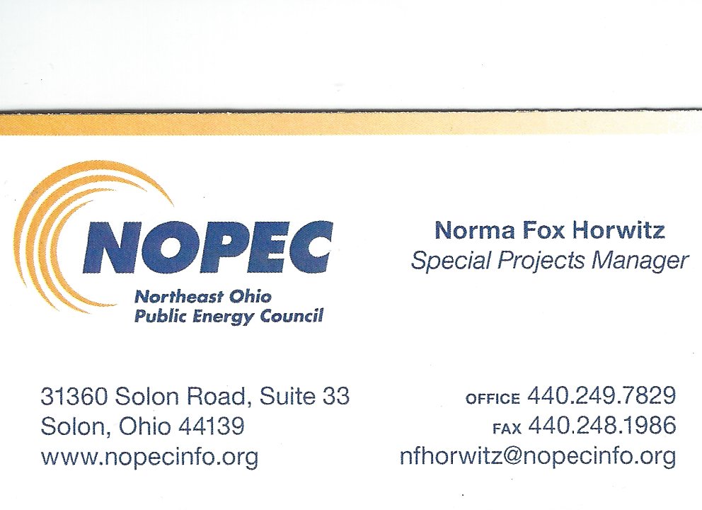 Norma Fox Horowitz NOPEC