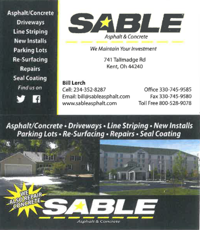 Sable Asphalt business card